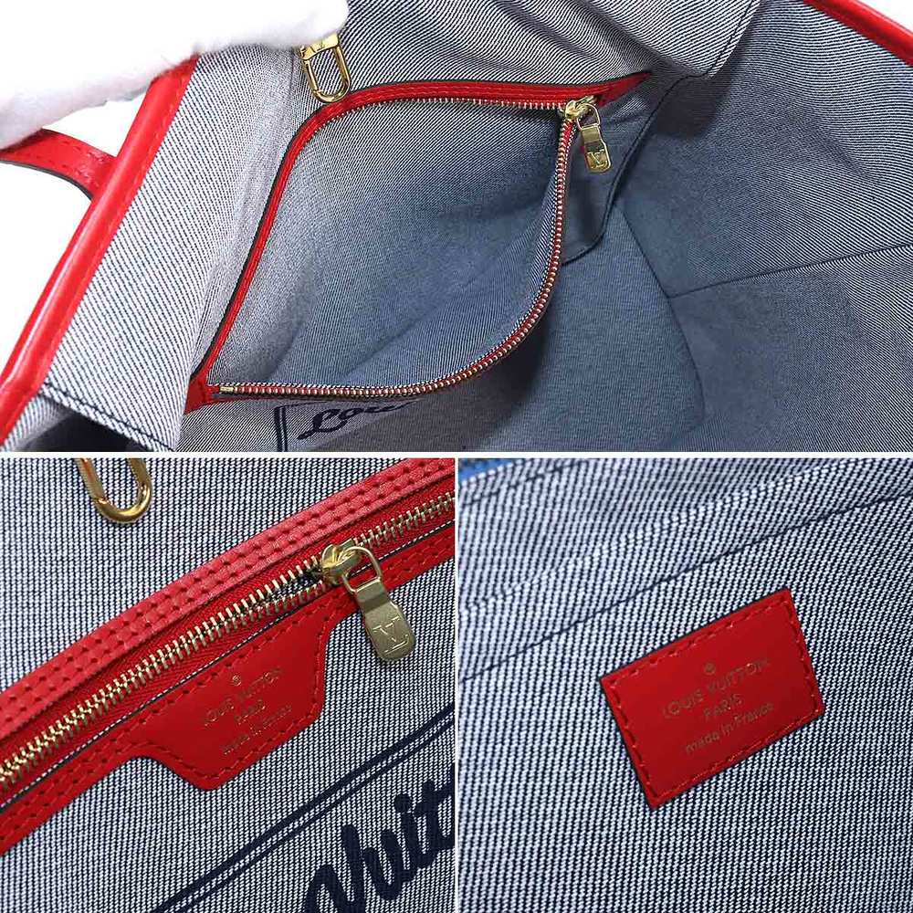 Louis Vuitton Patchwork Denim Monogram Neverfull … - image 6
